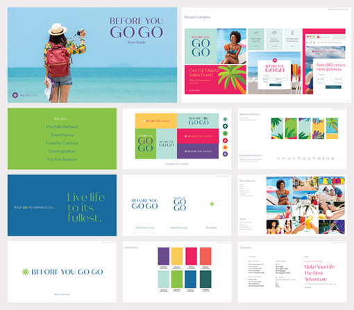 Portfolio samples of branding and design services by the Bella Creative Design Studio In Arizona